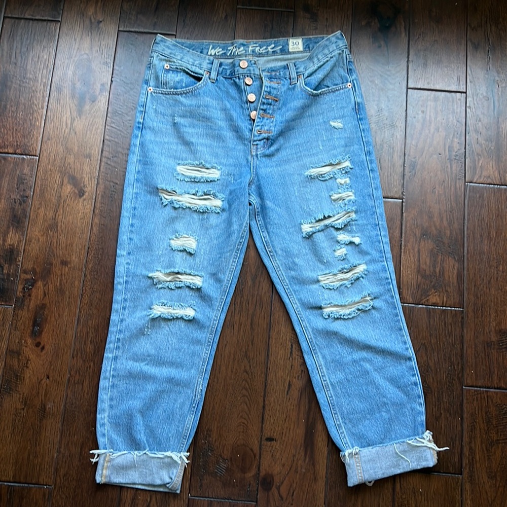 Free People distressed denim